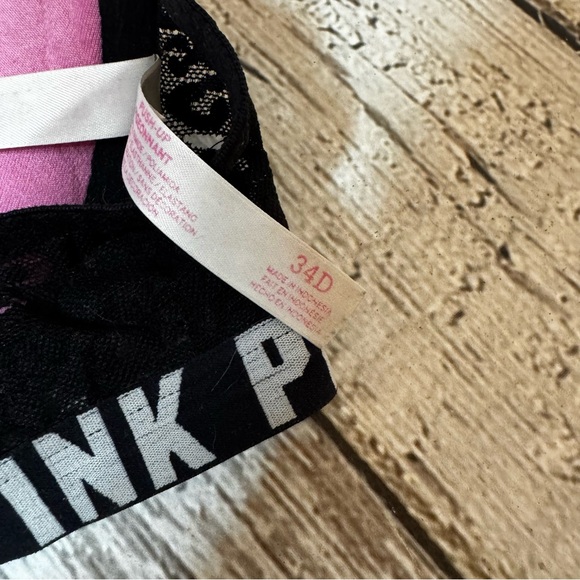 PINK Victoria's Secret Black Strappy Bra - Picture 3 of 3